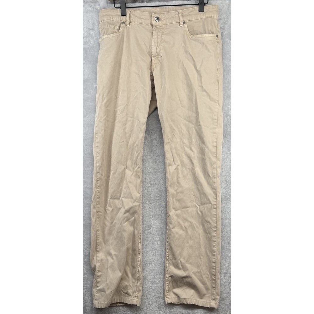 Peter Millar Collection Pants Tan Khaki Chino 5-Pocket Stretch Pants Men's 34x30